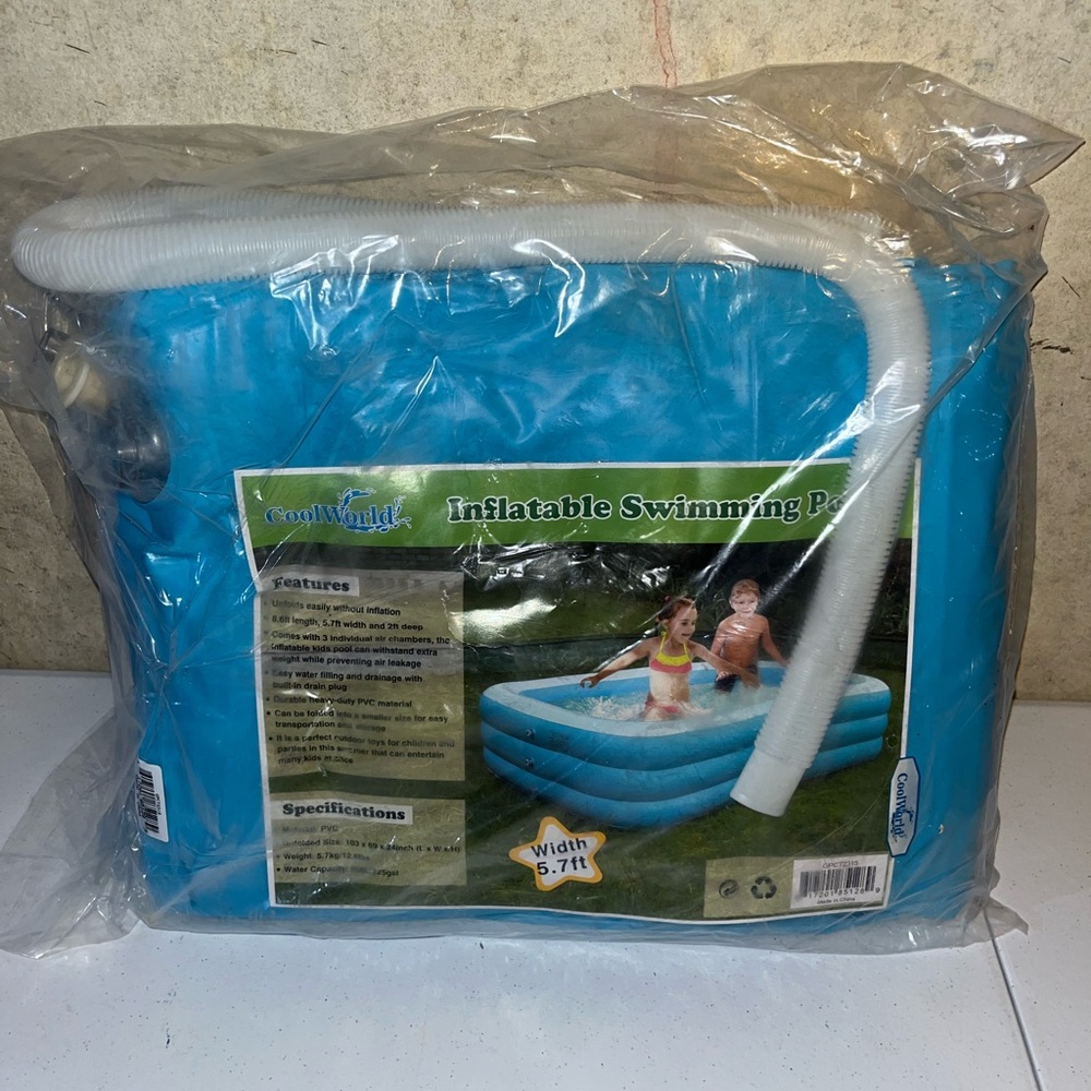 Cool world inflatable swimming pool brand new